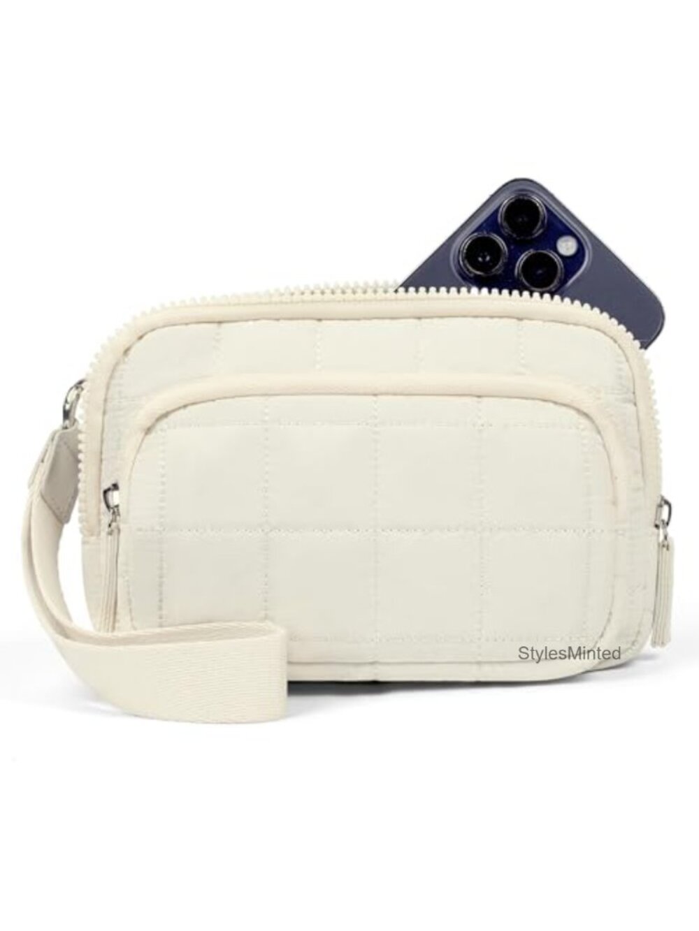 RFID Wristlet Wallet for Women Nylon Wristlet Purse Crossbody Credit Card Holder